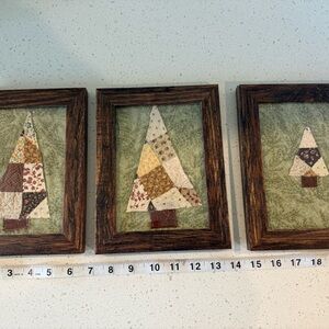 Rustic‎ Patchwork Tree Framed Art Set